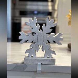 Stocking Holder, Christmas snowflake, Snowflake decor, Snowflake